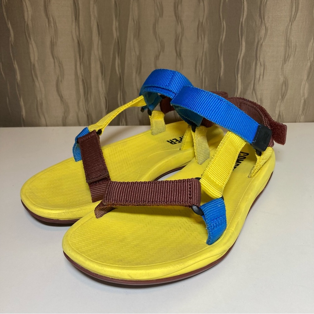 Camper Yellow and Brown Sandals